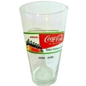 Coca-Cola Vintage 1950-1959 TAKE HOME A CASE Retro Drinkware Glassware 12 oz